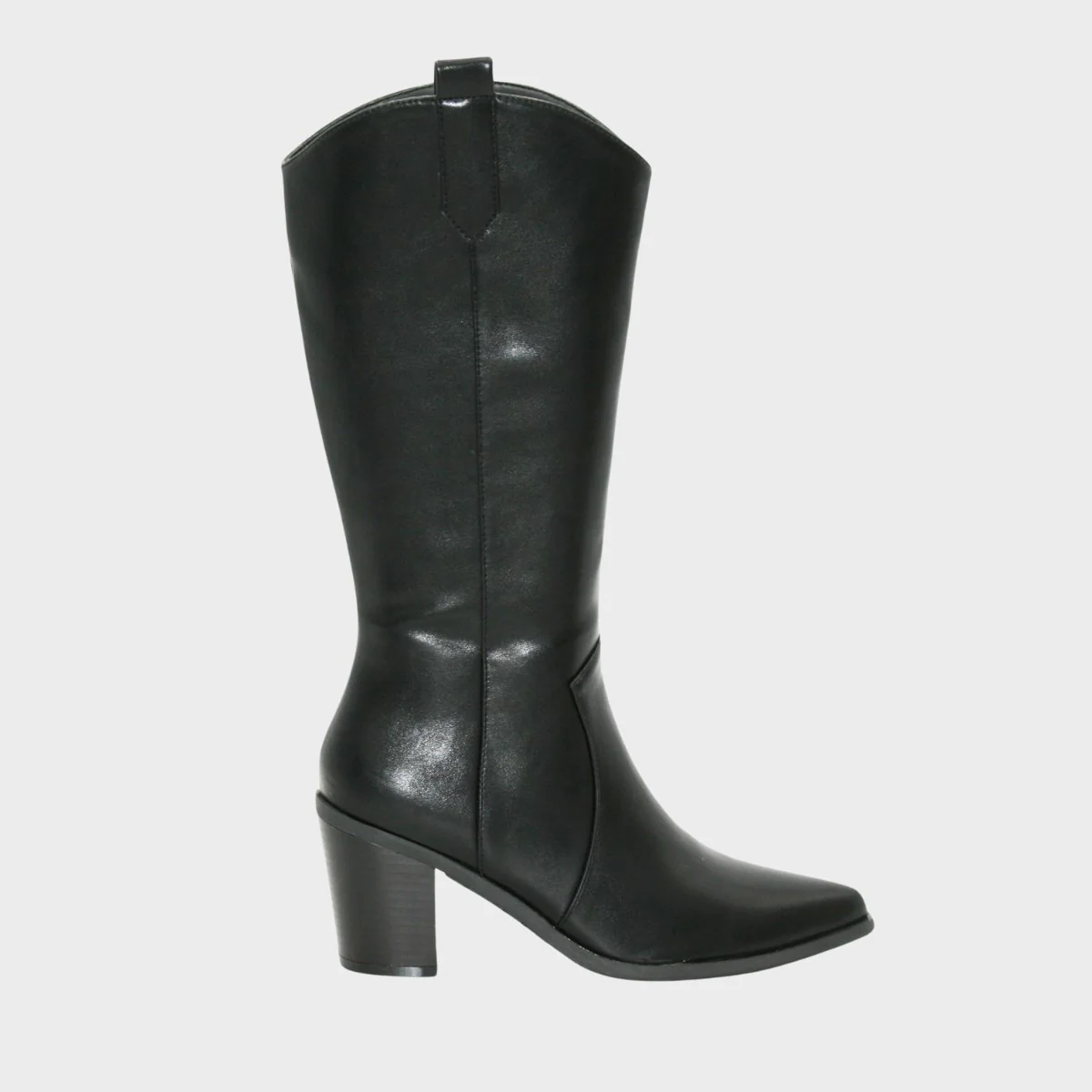 Ladies Western Black Boot Shoes